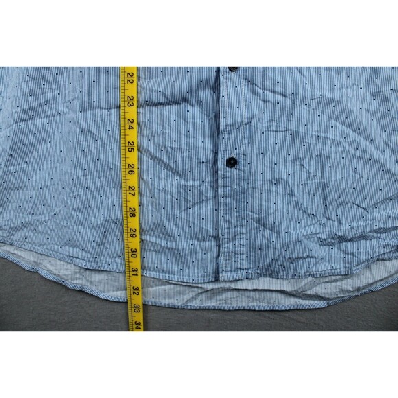 Alexander Julian Colours Shirt Mens 2XL XXL Striped Dot  Button Up Button Collar - Picture 5 of 14